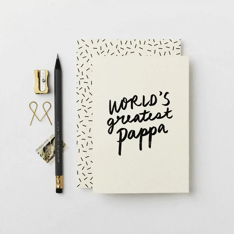 Katie Leamon World's Greatest Pappa Card